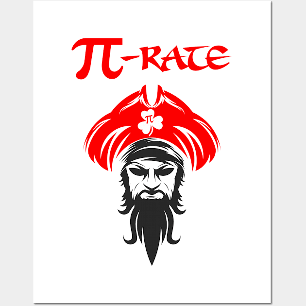 PI Day Pirate Wall Art by A Zee Marketing